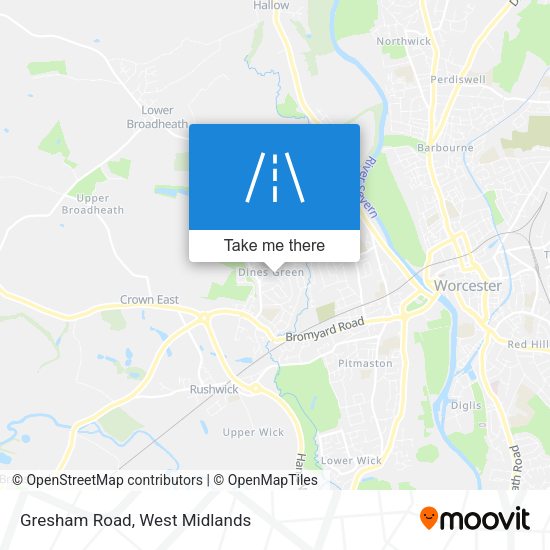 Gresham Road map