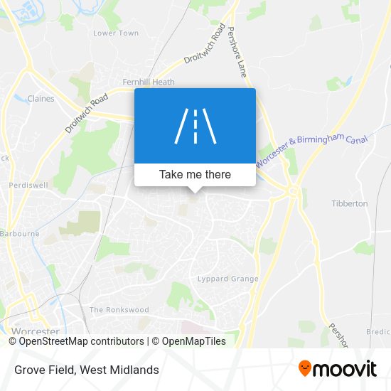 Grove Field map