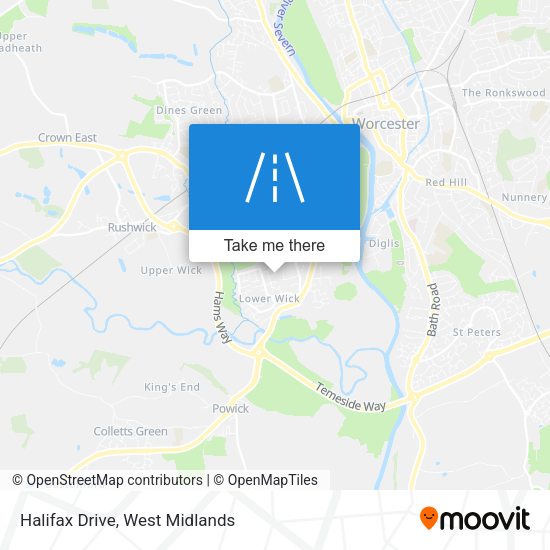 Halifax Drive map