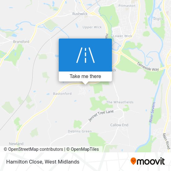 Hamilton Close map