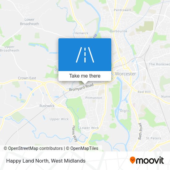 Happy Land North map