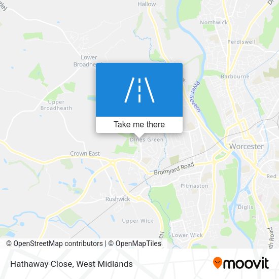 Hathaway Close map