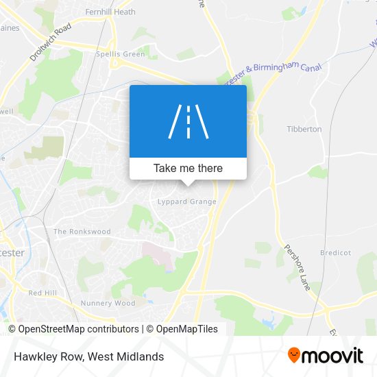 Hawkley Row map