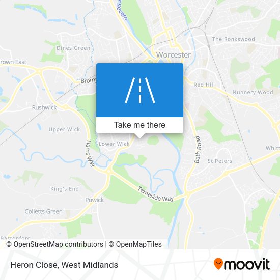 Heron Close map