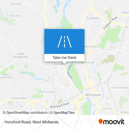 Horsford Road map