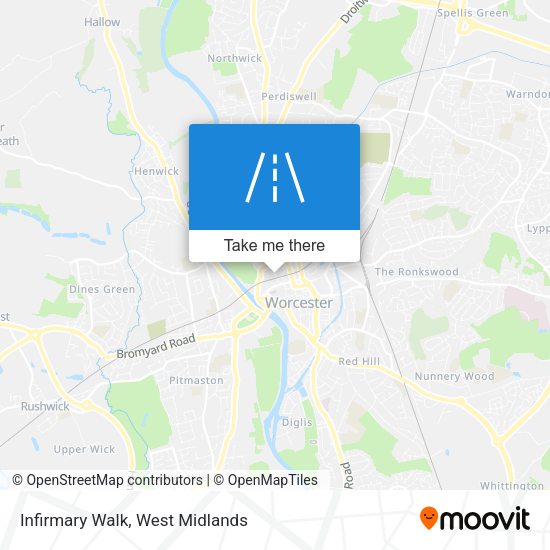 Infirmary Walk map