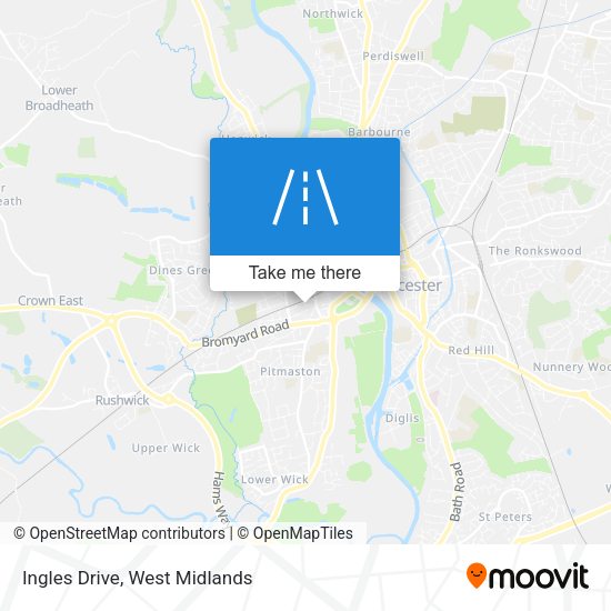 Ingles Drive map