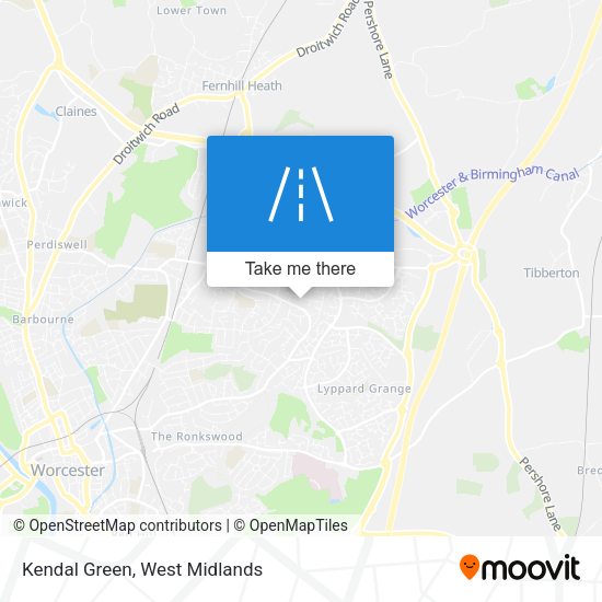 Kendal Green map
