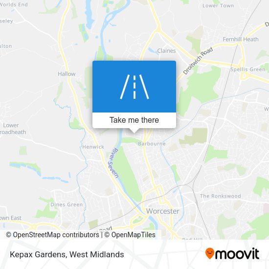 Kepax Gardens map