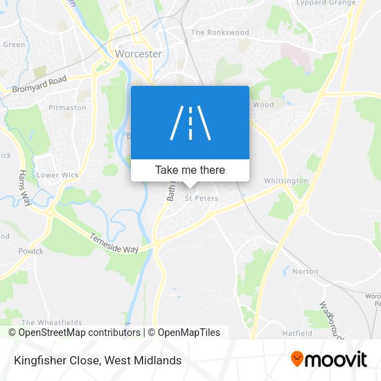 Kingfisher Close map