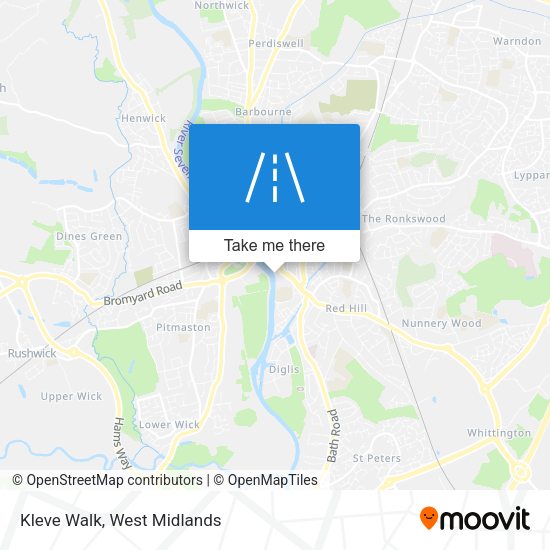Kleve Walk map