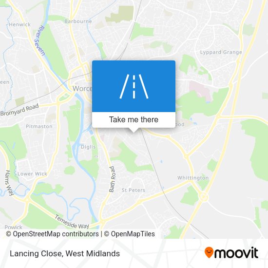 Lancing Close map