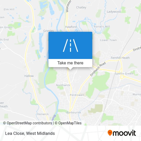 Lea Close map