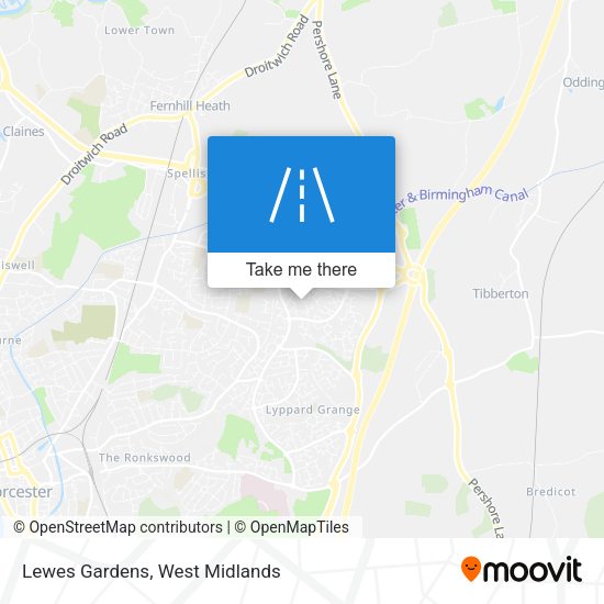 Lewes Gardens map