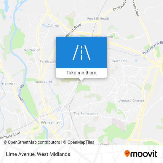 Lime Avenue map