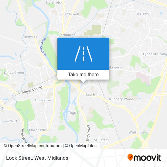 Lock Street map