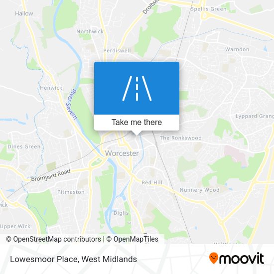 Lowesmoor Place map