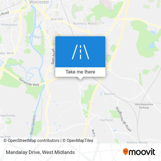 Mandalay Drive map