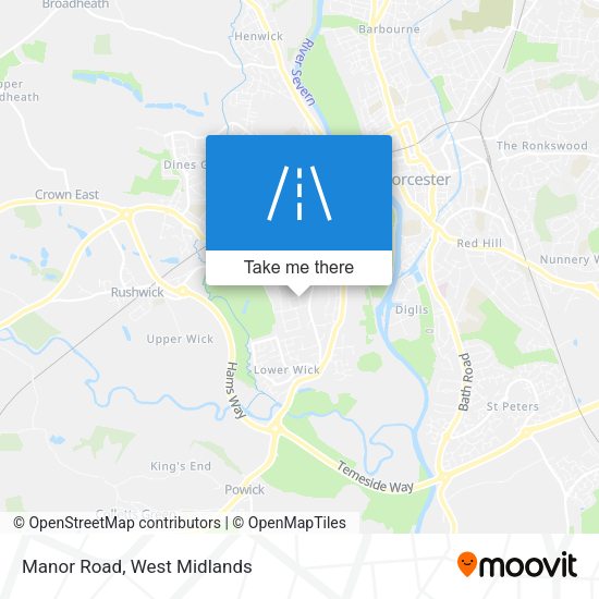 Manor Road map