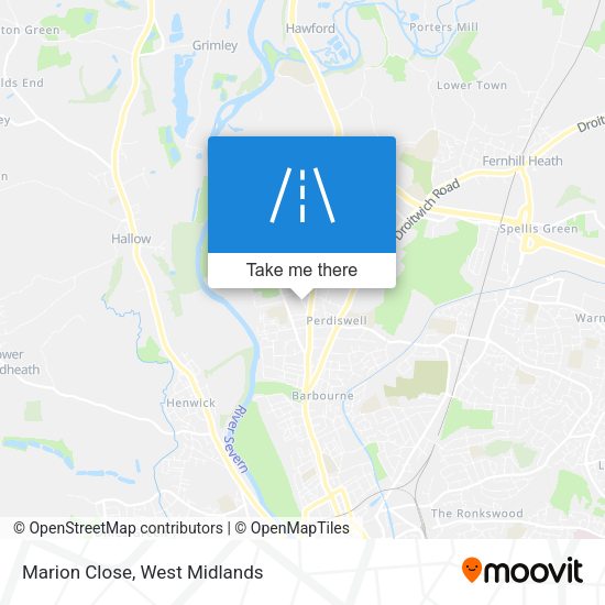Marion Close map