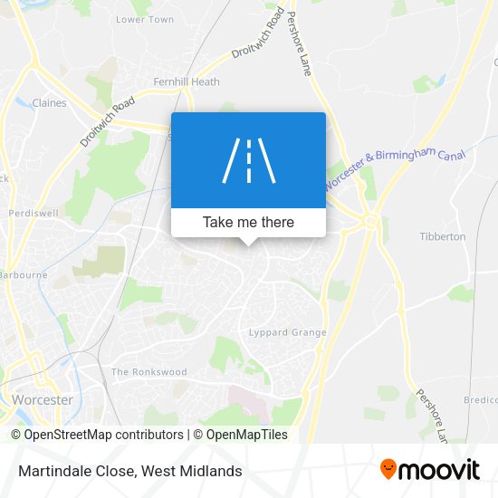 Martindale Close map