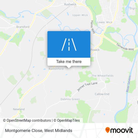 Montgomerie Close map