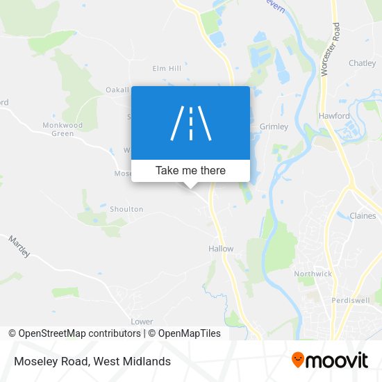 Moseley Road map