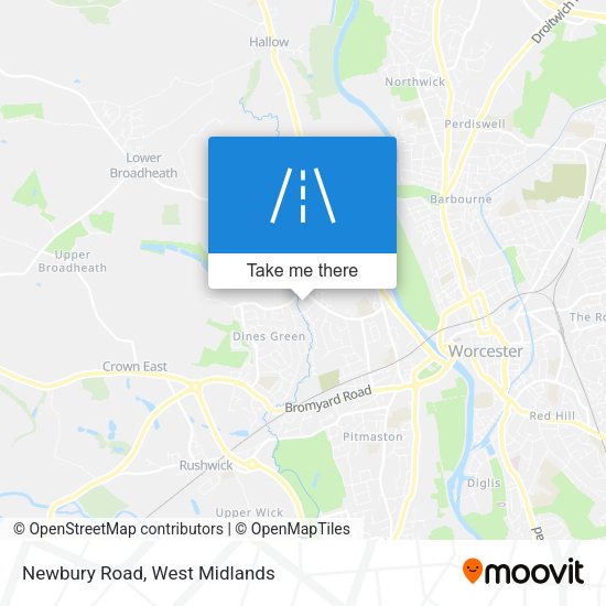 Newbury Road map