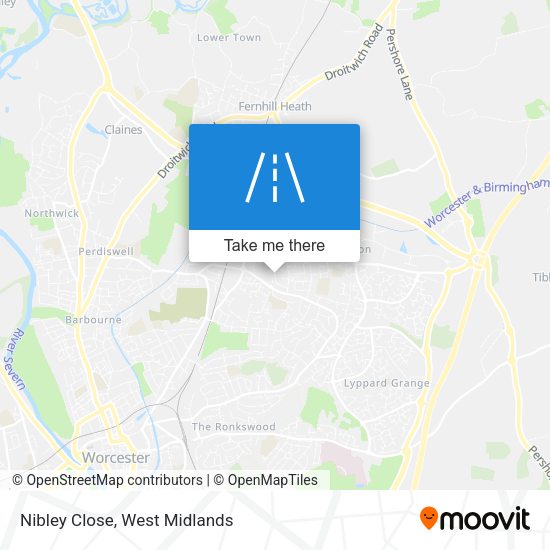 Nibley Close map