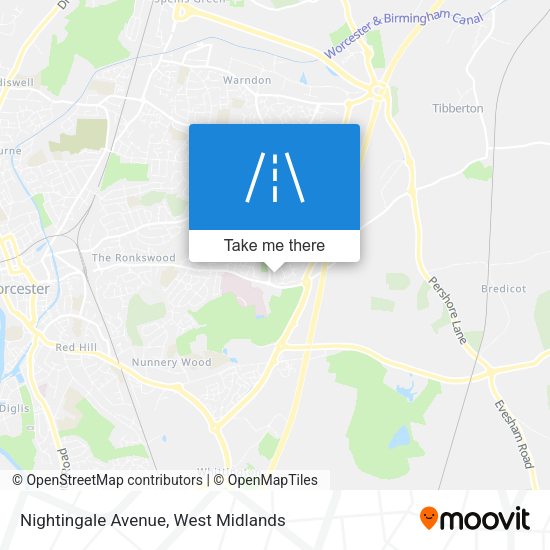 Nightingale Avenue map