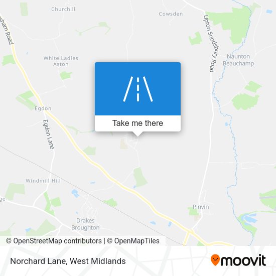 Norchard Lane map
