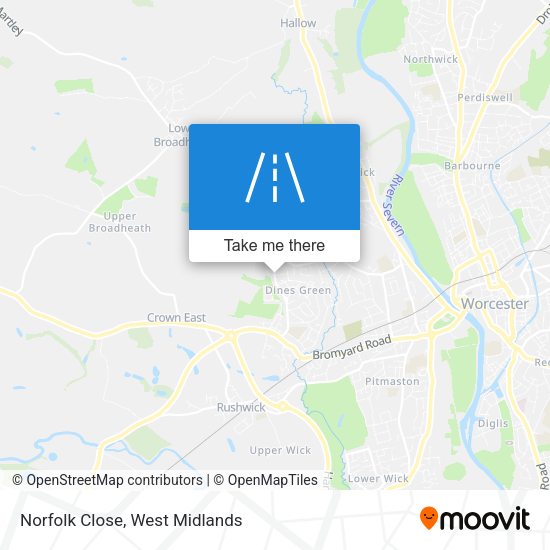 Norfolk Close map