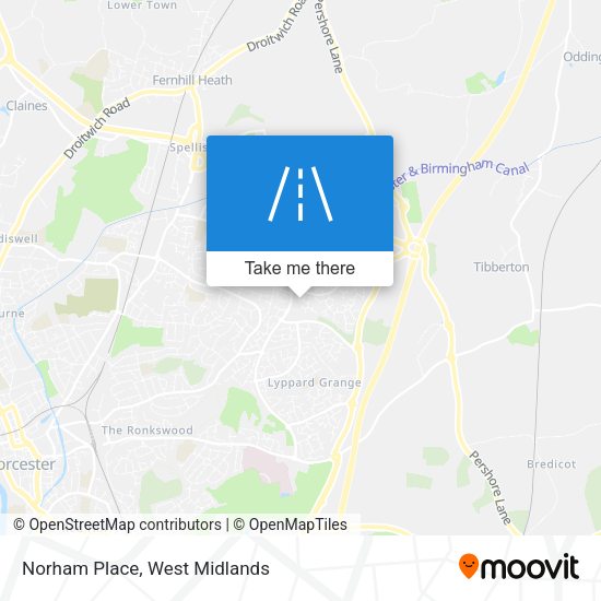 Norham Place map
