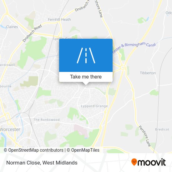 Norman Close map