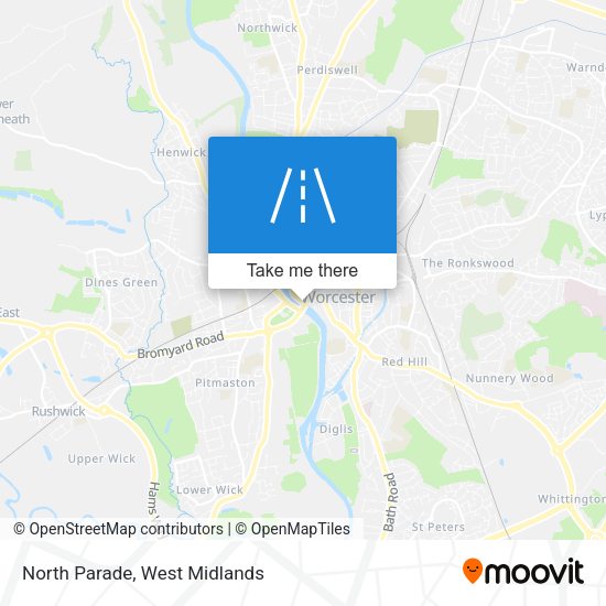 North Parade map