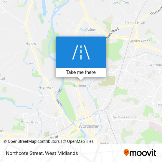 Northcote Street map