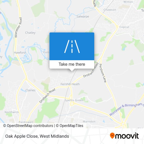 Oak Apple Close map