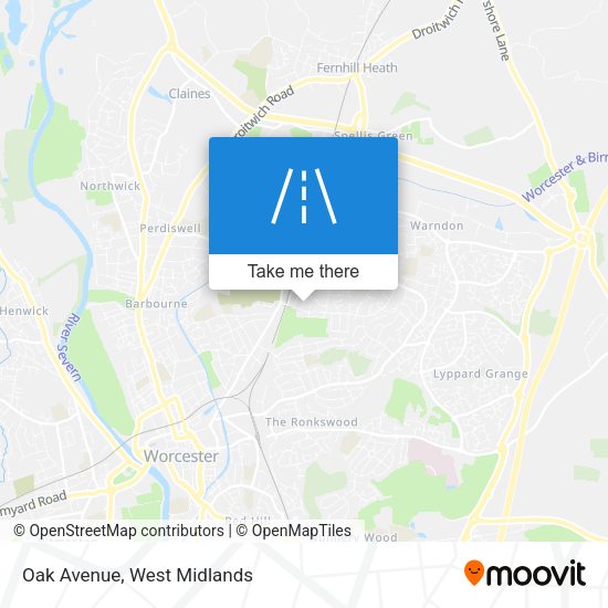 Oak Avenue map