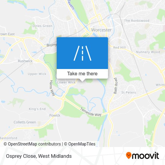 Osprey Close map