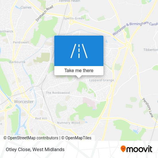 Otley Close map