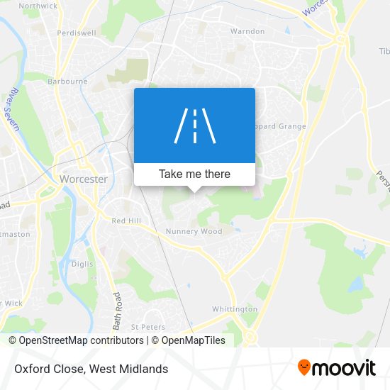 Oxford Close map