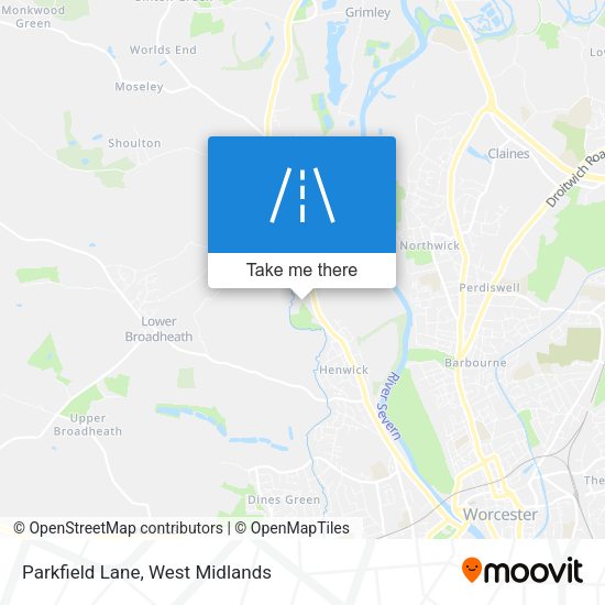 Parkfield Lane map