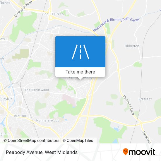 Peabody Avenue map