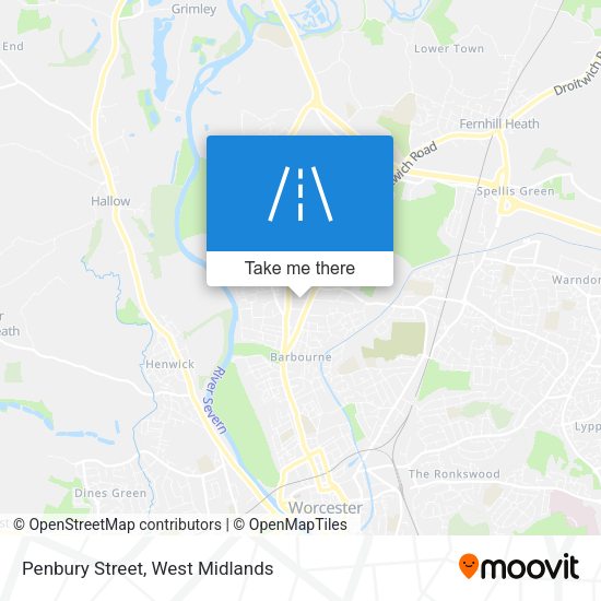 Penbury Street map