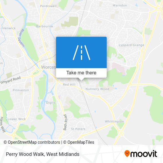 Perry Wood Walk map