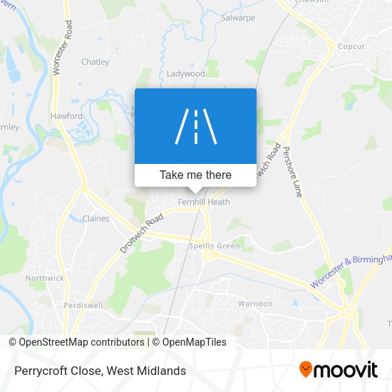 Perrycroft Close map