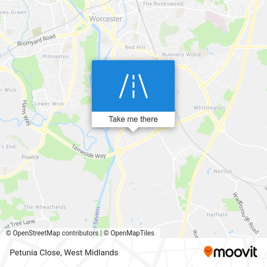Petunia Close map