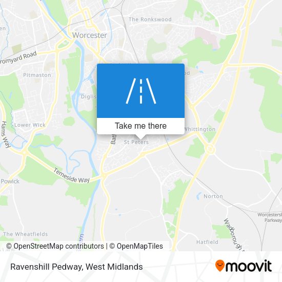 Ravenshill Pedway map