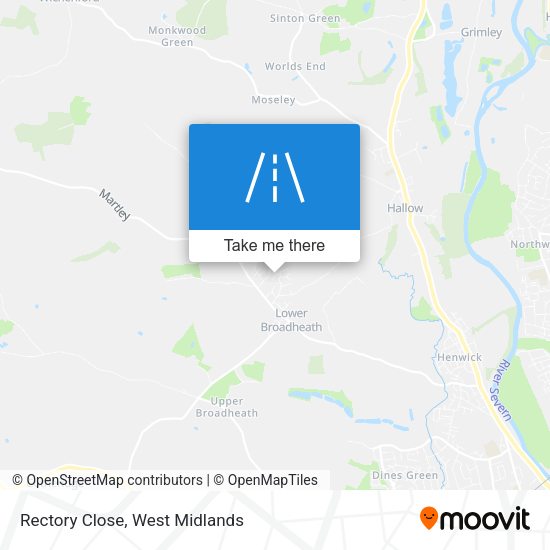 Rectory Close map