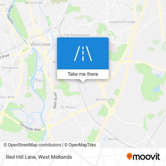 Red Hill Lane map